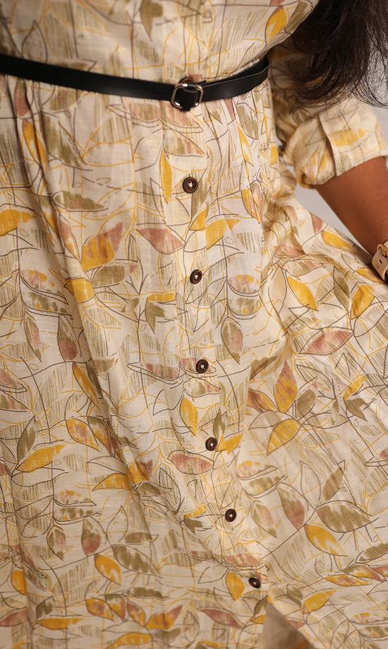 Botanical Shirt Dress