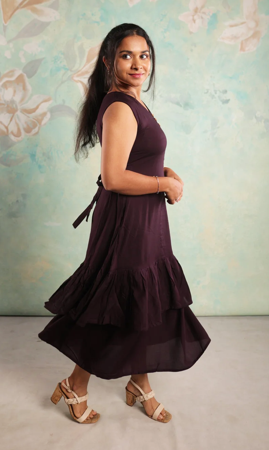 Tiered Midi Dress