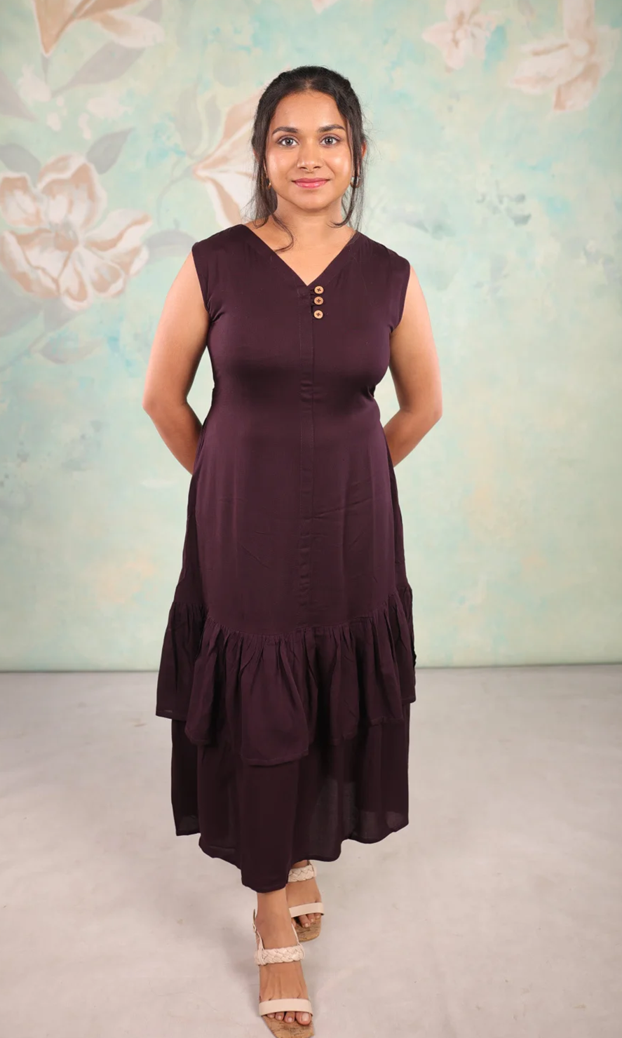 Tiered Midi Dress