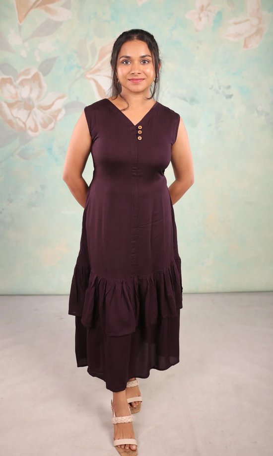 Tiered Midi Dress